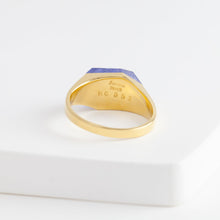 Load image into Gallery viewer, Mini rock crystal tanzanite ring