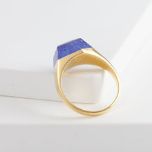 Load image into Gallery viewer, Mini rock crystal tanzanite ring