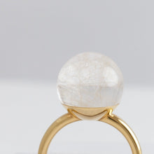 Load image into Gallery viewer, Gyoku rutilated quartz ring