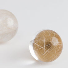 Load image into Gallery viewer, Gyoku rutilated quartz earrings