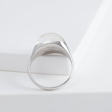 Load image into Gallery viewer, Mini rock round silver rutilated quartz ring - silver