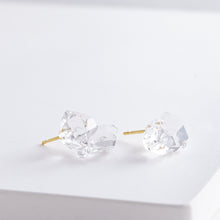 Load image into Gallery viewer, Herkimer quartz large stud