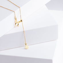 Load image into Gallery viewer, Emerald smiley necklace