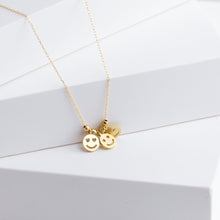 Load image into Gallery viewer, Three smiley necklace
