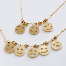 Load image into Gallery viewer, Three smiley necklace
