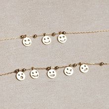 Load image into Gallery viewer, Three smiley necklace