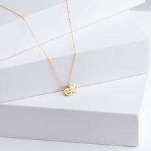 Load image into Gallery viewer, Two smiley diamond necklace