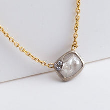 Load image into Gallery viewer, One-of-a-kind Ice diamond two-tone necklace