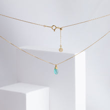 Load image into Gallery viewer, Emerald smiley necklace