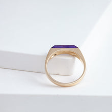 Load image into Gallery viewer, Amethyst signet ring