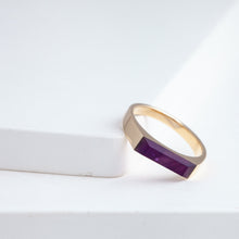 Load image into Gallery viewer, Amethyst signet ring