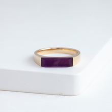 Load image into Gallery viewer, Amethyst signet ring
