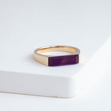 Load image into Gallery viewer, Amethyst signet ring