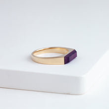 Load image into Gallery viewer, Amethyst signet ring