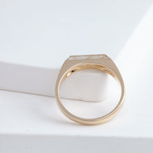 Load image into Gallery viewer, Rutilated quartz signet ring