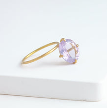 Load image into Gallery viewer, Fall in drop milky amethyst ring