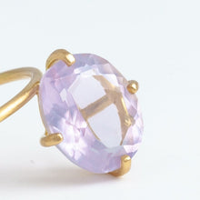 Load image into Gallery viewer, Fall in drop milky amethyst ring