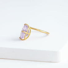 Load image into Gallery viewer, Fall in drop milky amethyst ring