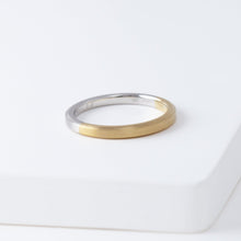 Load image into Gallery viewer, Octagon flat ring 2.3mm YGxPT