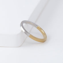 Load image into Gallery viewer, Octagon flat ring 2.3mm YGxPT