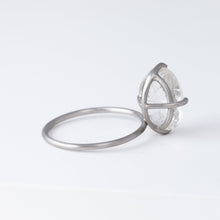 Load image into Gallery viewer, Fall in drop rutilated quartz ring - Platinum