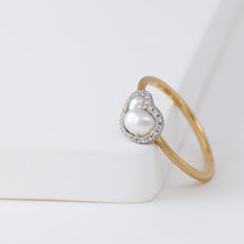Load image into Gallery viewer, Tulle south sea pearl diamond ring B