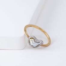 Load image into Gallery viewer, Tulle south sea pearl diamond ring