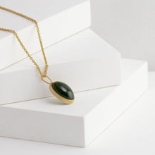 Load image into Gallery viewer, Picture frame green tourmaline necklace