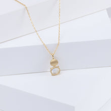 Load image into Gallery viewer, Leaf one-of-a-kind moonstone necklace