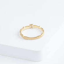 Load image into Gallery viewer, Bloom ring with one-of-a-kind champagne diamond
