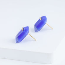 Load image into Gallery viewer, EDITIONS blue agate earrings