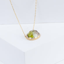 Load image into Gallery viewer, Ripple watermelon tourmaline necklace