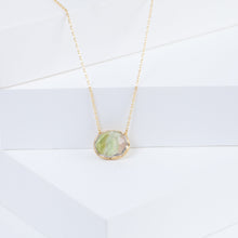 Load image into Gallery viewer, Ripple watermelon tourmaline necklace