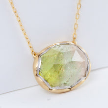 Load image into Gallery viewer, Ripple watermelon tourmaline necklace