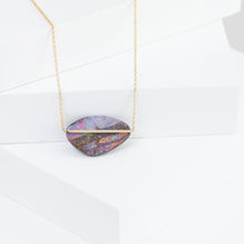 Load image into Gallery viewer, Band one-of-a-kind boulder opal necklace (No. 3994)