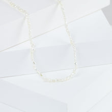 Load image into Gallery viewer, Sazare small white akoya pearl necklace (#6065)