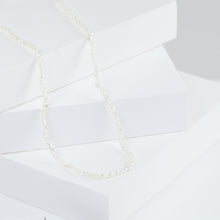 Load image into Gallery viewer, Sazare small white akoya pearl necklace (#6065)