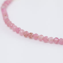 Load image into Gallery viewer, Smiley pink tourmaline beads bracelet