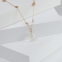 Load image into Gallery viewer, White labradorite pear drop pendant