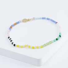 Load image into Gallery viewer, Lip smiley charm colorful gemstones beads bracelet