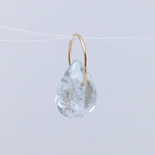 Load image into Gallery viewer, Aquamarine pear drop pendant