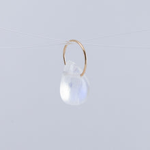 Load image into Gallery viewer, White labradorite pear drop pendant