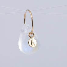 Load image into Gallery viewer, White labradorite pear drop pendant