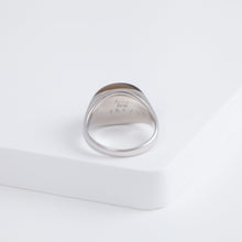 Load image into Gallery viewer, Mini rock round smoky quartz ring - silver