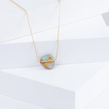 Load image into Gallery viewer, Band one-of-a-kind opalized wood necklace