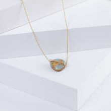 Load image into Gallery viewer, Band one-of-a-kind opalized wood necklace