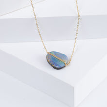 Load image into Gallery viewer, Band one-of-a-kind boulder opal necklace B
