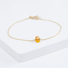 Load image into Gallery viewer, Band one-of-a-kind oval mandarin garnet bracelet