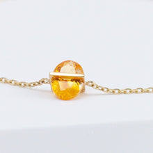 Load image into Gallery viewer, Band one-of-a-kind oval mandarin garnet bracelet