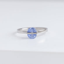 Load image into Gallery viewer, Band one-of-a-kind platinum icy sapphire ring